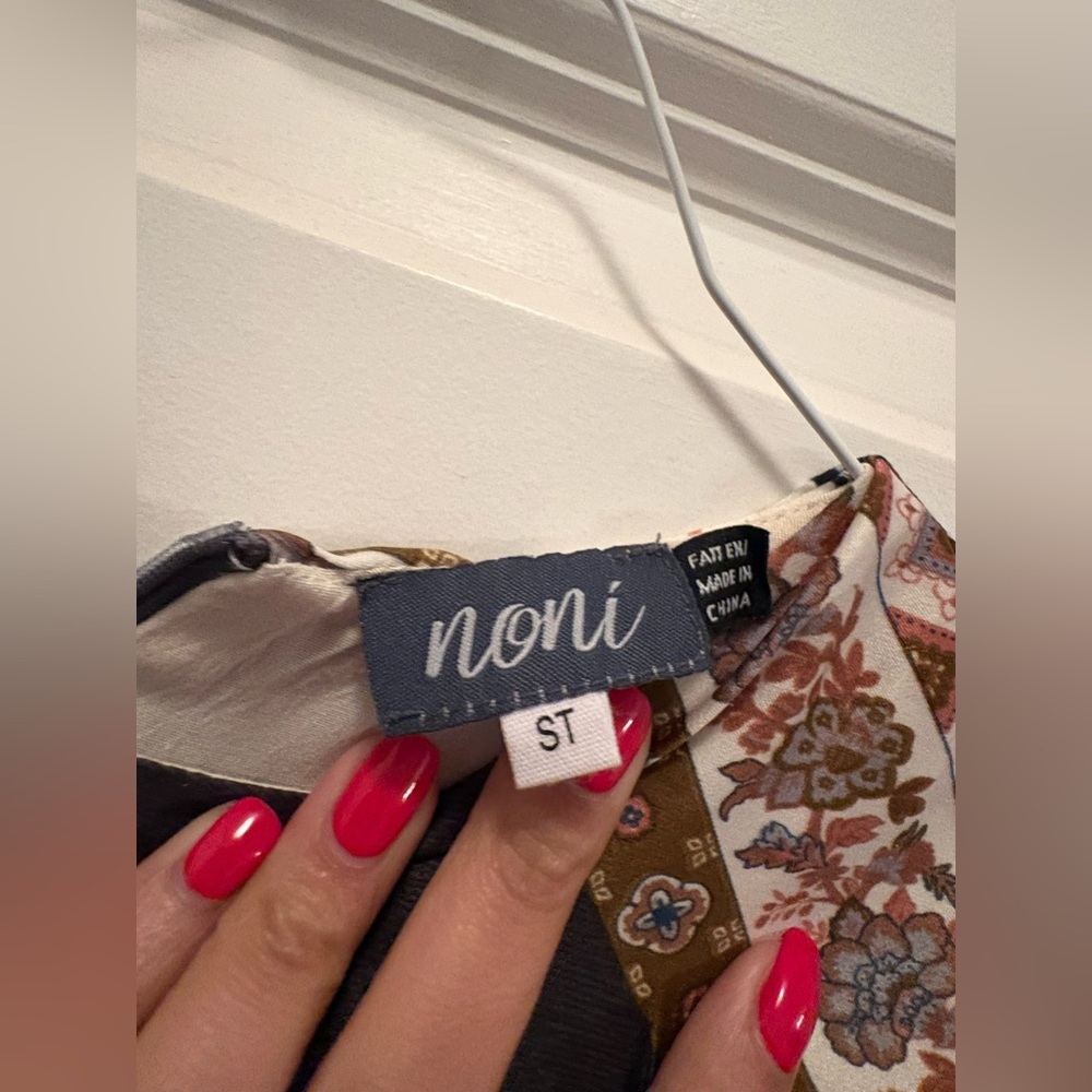 Noni Pleated Maxi Dress Patchwork Print Elastic Waist Small Tall - Picture 4 of 11